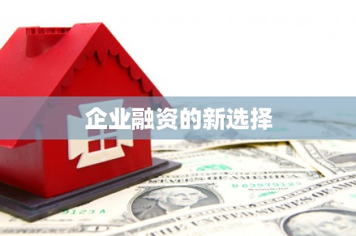 花都企业融资的新选择
