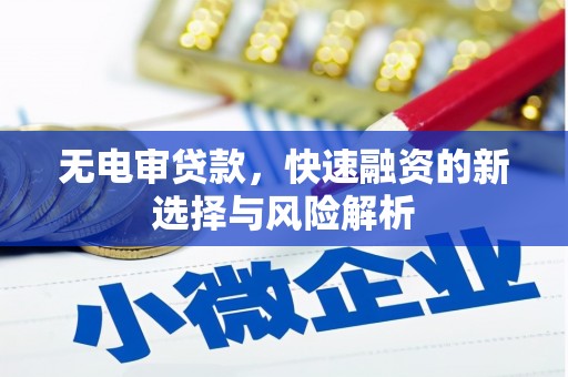 花都无电审贷款，快速融资的新选择与风险解析