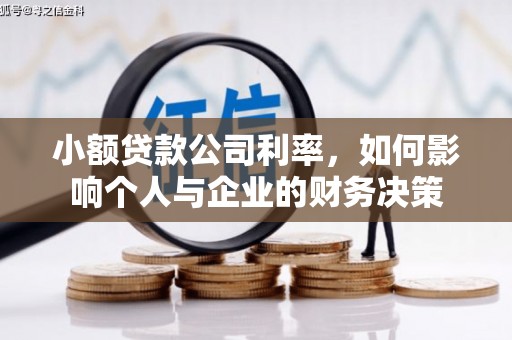 花都小额贷款公司利率，如何影响个人与企业的财务决策