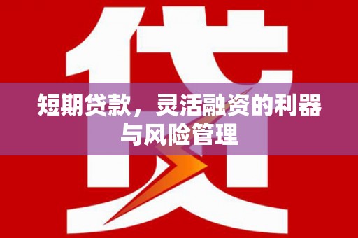 花都短期贷款，灵活融资的利器与风险管理
