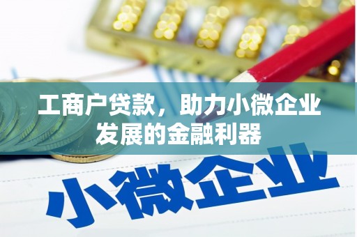 花都工商户贷款，助力小微企业发展的金融利器