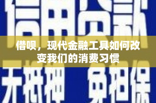 花都借呗，现代金融工具如何改变我们的消费习惯