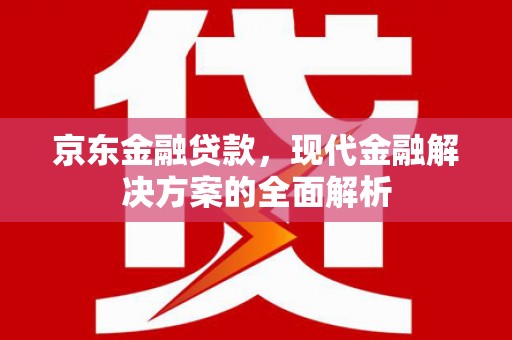 花都京东金融贷款，现代金融解决方案的全面解析