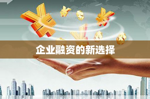 花都企业融资的新选择