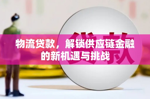 花都物流贷款，解锁供应链金融的新机遇与挑战