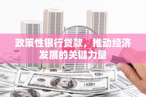 花都政策性银行贷款，推动经济发展的关键力量