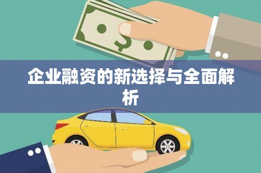 花都企业融资的新选择与全面解析