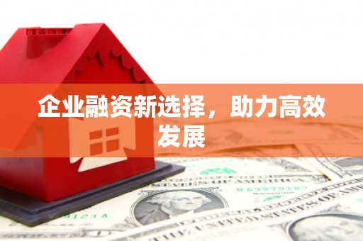 花都企业融资新选择，助力高效发展